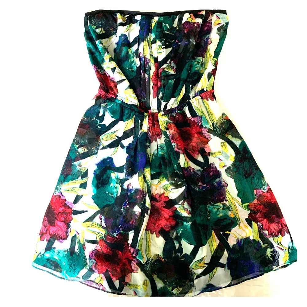 Rachel Roy strapless floral dress